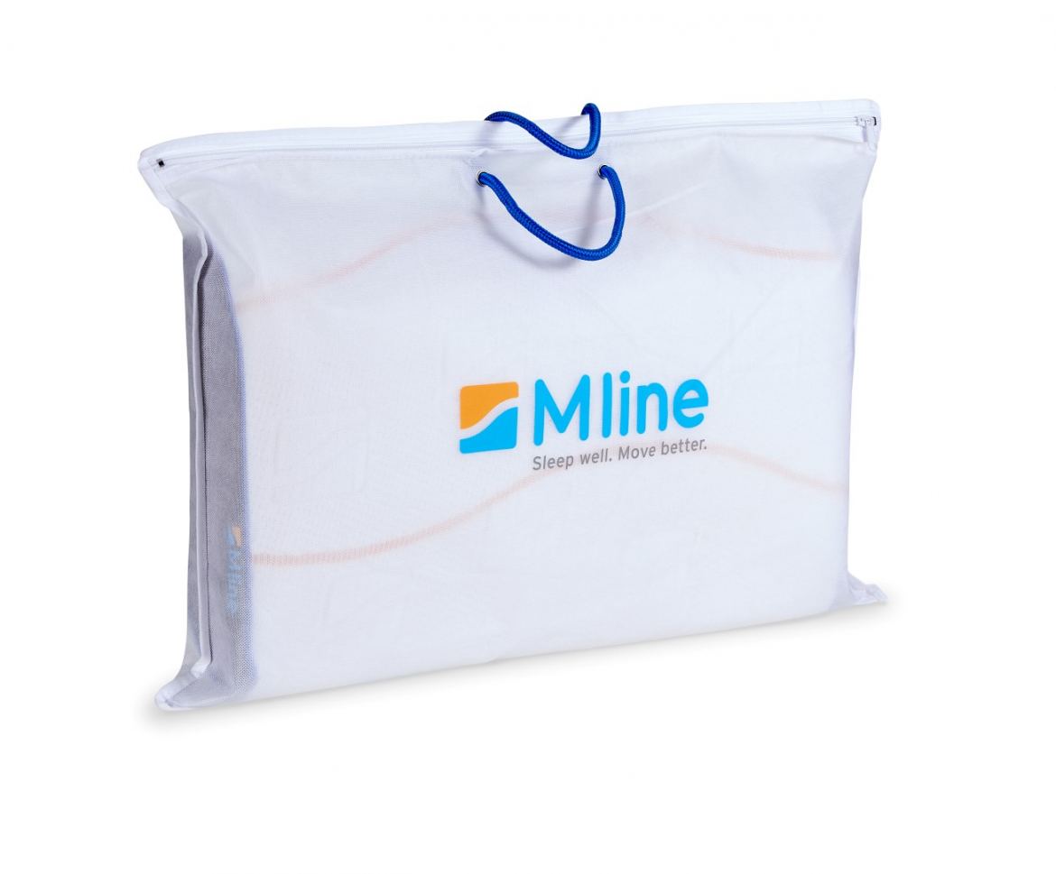 M line Pillow You Blauw