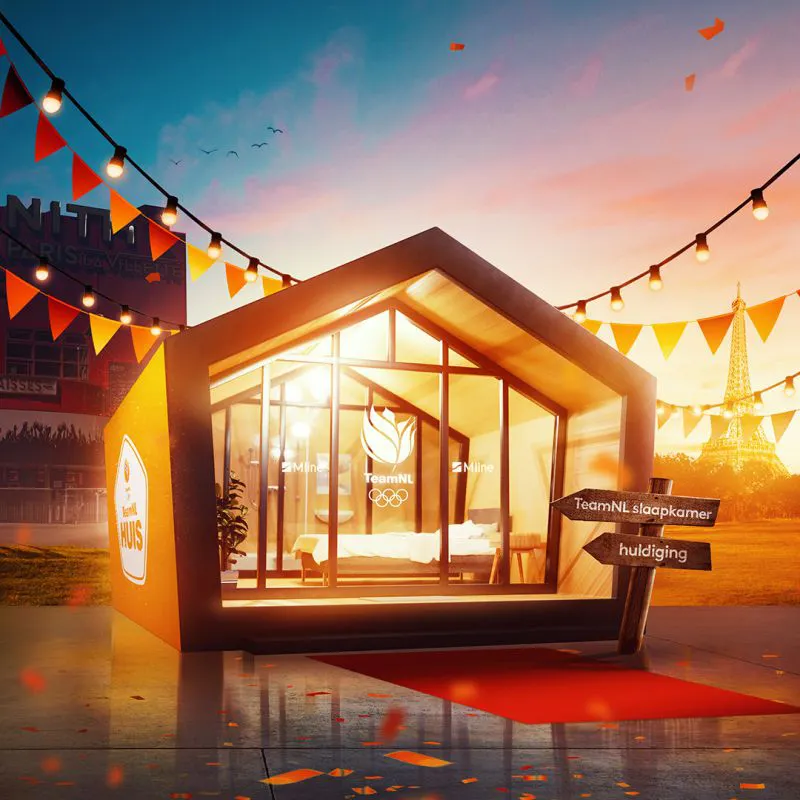 TeamNL tijdens de Olympische Spelen uitgerust met M line 