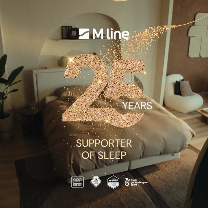Innovatief slaapmerk M line viert 25 jarig jubileum