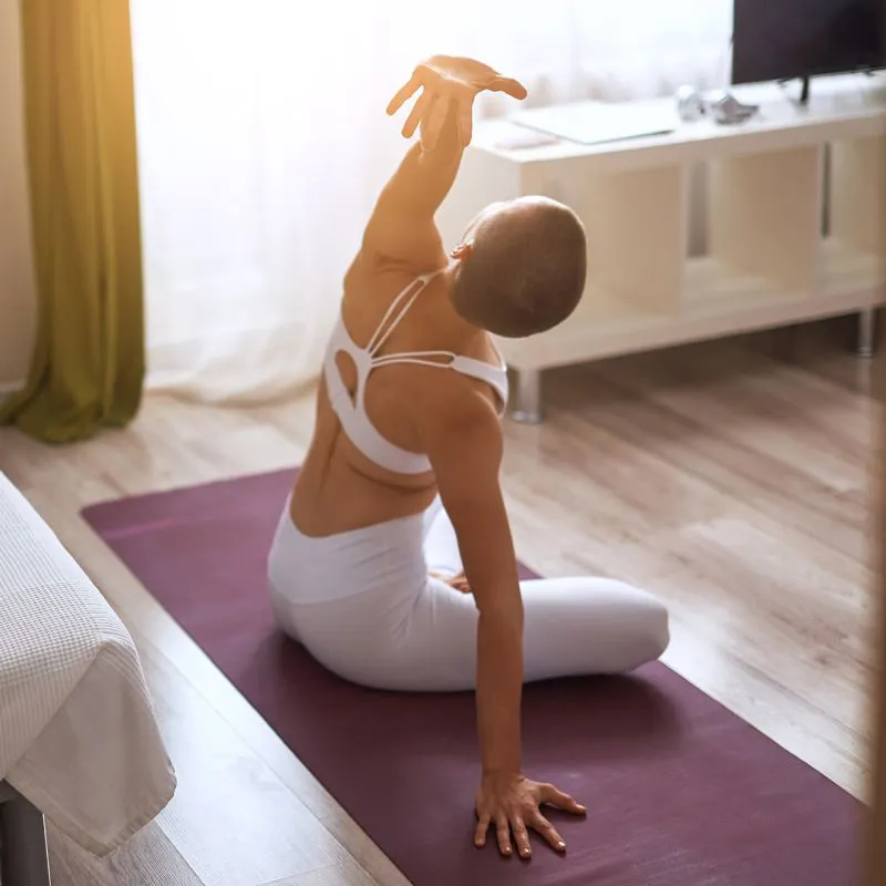 Thuis sporten in de slaapkamer