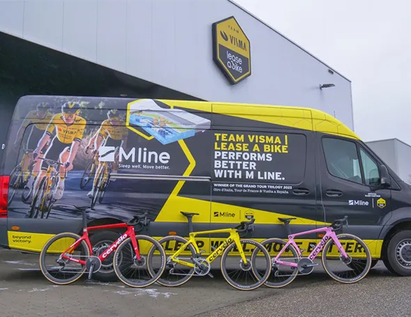 M line ook in 2024 Official Sleep Partner van Team Visma | Lease a Bike